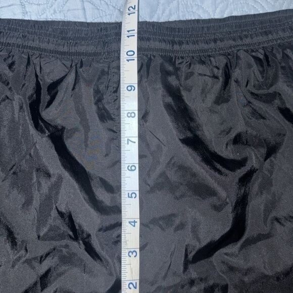 Adidas Mens Black Nylon Mesh-Lined Athletic Shorts - Picture 7 of 8